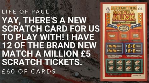 New £5 lottery scratch cards. Reviewed are 12 Lotto Scratch.